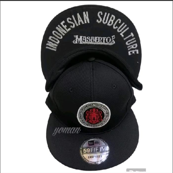 TOPI SNAPBACK MASBERTO BORDIR LOGO UNISEX