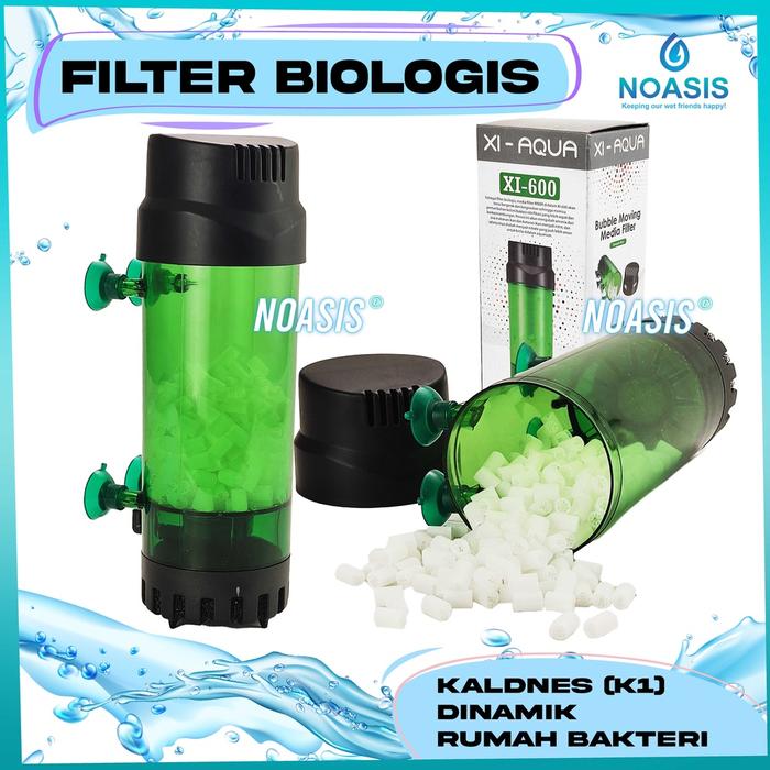 Bubble K1 Moving Bed Filter Kaldness XI AQUA XI 600 Aquarium Akuarium