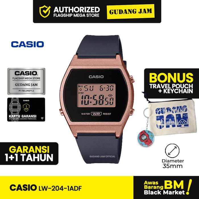Jam Tangan Pria Wanita Casio General Lw-204-1Adf Lw-204 Lw-204-1 Lw204 Woman Watches
