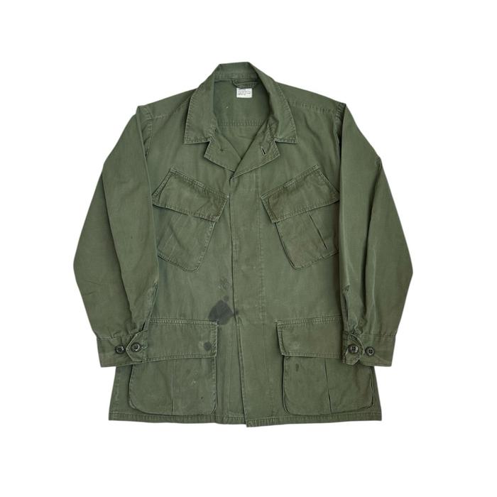 True Vintage 60s US Army OG 107 Jungle Fatigue Jacket 3rd Pattern (Poplin)