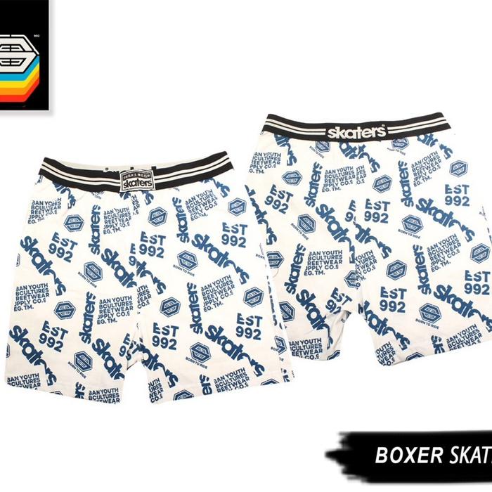 Boxer Skaters Printing Putih YC048