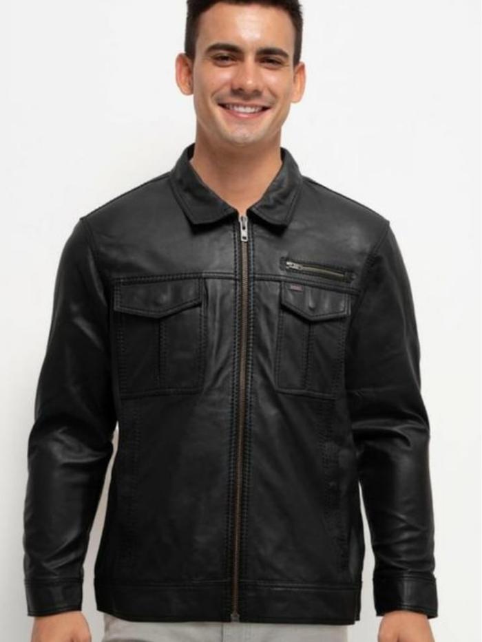 JAKET KULIT PRIA CARDINAL ORIGINAL SIZE M L