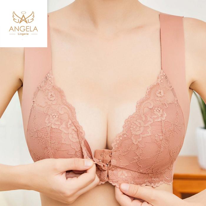 ANGELA PREMIUM JAPAN Amora Bra BH JUMBO Big SIZE L - 6XL Ukuran Besar Bukaan Depan Push Up Tanpa Kaw