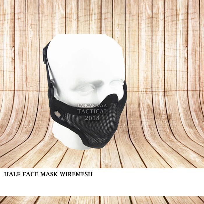 MASKER JARING KAWAT / HALF MASK WIREMESH / WIRE MESH HALF FACE MASK