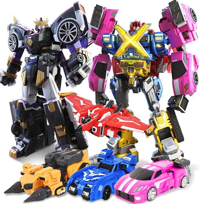 Mini Force Super Dinosaur Power Transformation Robot Toys Action Figures MiniForce X Simulation Car