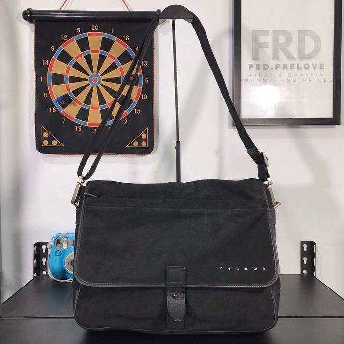 Slingbag / backpack renoma leather suade