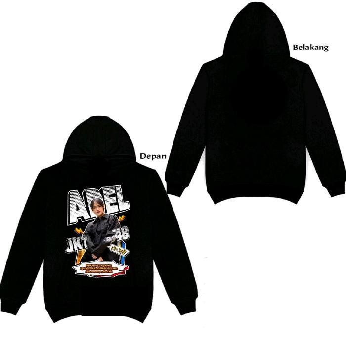 Jaket Hoddie JKT48 Adel Zee Pop Art Jaket Wanita Distro Free PC Hoodie Sweater