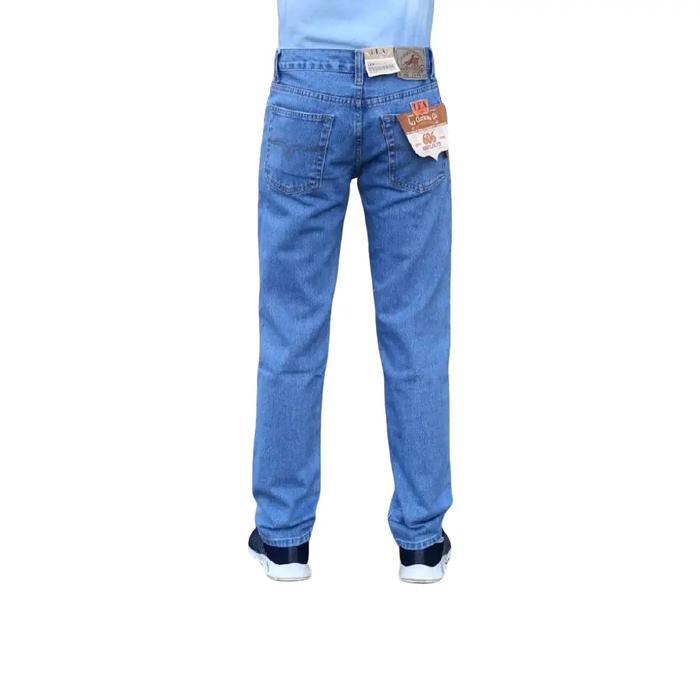 Lea Celana Jeans Pria Premium 606 Regular Fit Denim Tebal Halus Size 28-38 Nyaman Tidak Panas Garans