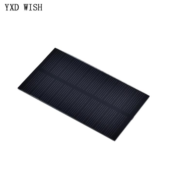 Panel Surya Mini 1W 5V Panel Surya Kecil DIY Elektronik untuk Pengisi