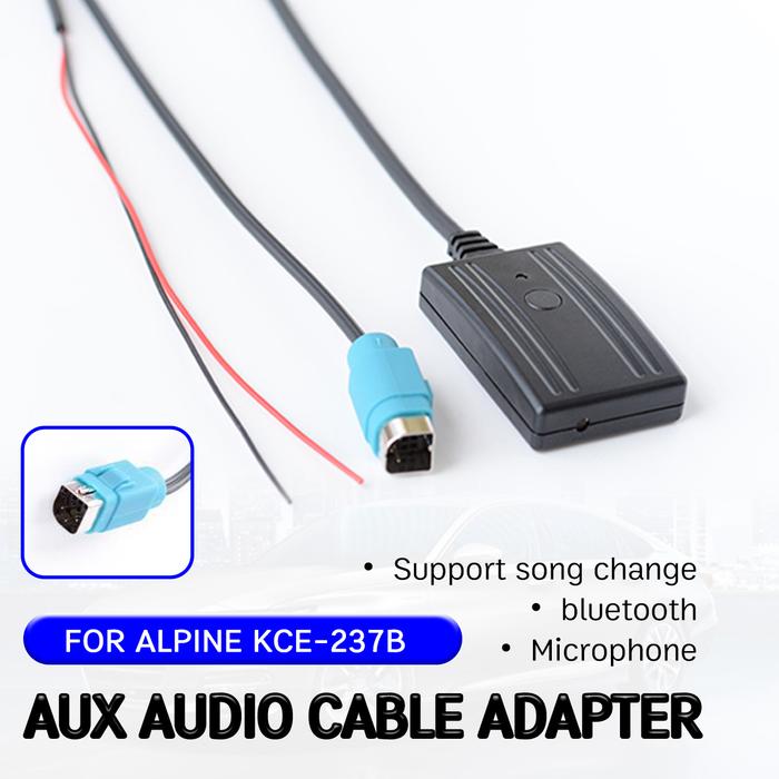 Bluetooth Aux Receiver Adaptor Kabel dengan Mic Hands-Free HI FI