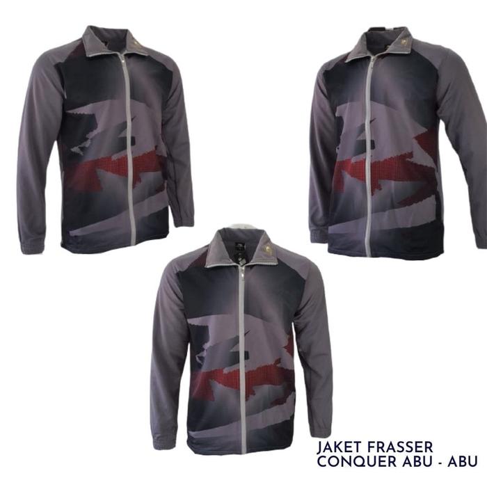 Frasser Jaket Training Sport Olahraga Running Conquer