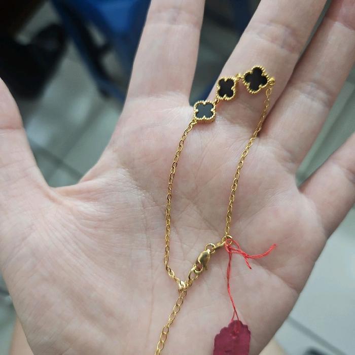 Gelang Serut Mawar Rose Kembang Double Love Emas Asli 375 Molly Ubs