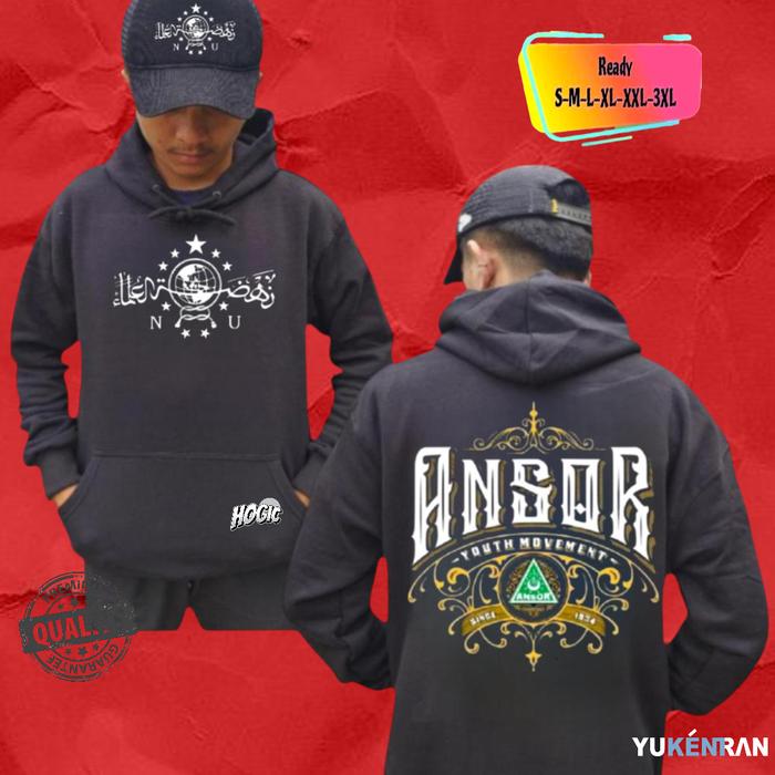 HOODIE JUMPER ANSOR YOUTH MOVEMENT SINCE 1934 GP GERAKAN PEMUDA ANSOR NU NAHDLATUL ULAMA Sweater Fle