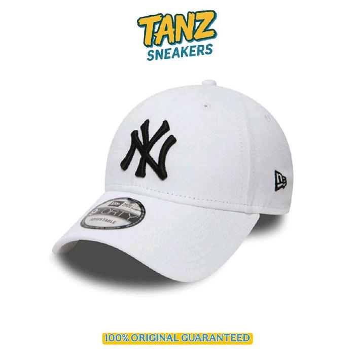 TOPI NEW ERA CAP 9FORTY NY YANKEES WHITE BLACK ORIGINAL RESMI BNIP