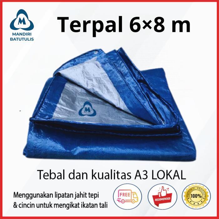 TERPAL PLASTIK SERBAGUNA Siap Pakai Terpal Jadi 6x8 Meter - Terpal Mobil / Tenda 6m x 8m