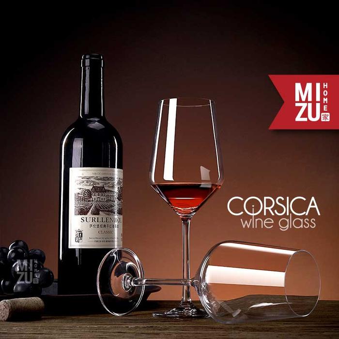 MIZU CORSICA Wine Glass Bordeaux Glass Red Wine Goblet Gelas Red Wine Gelas Anggur Merah Gelas Minum