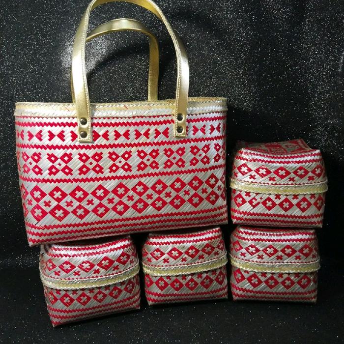 Tas isi 4 keben  bambu  Totebag