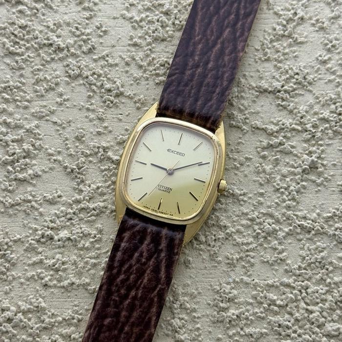 Dresswatch Jam tangan Citizen Exceed Nano Tank Gold Ladies Second Preloved