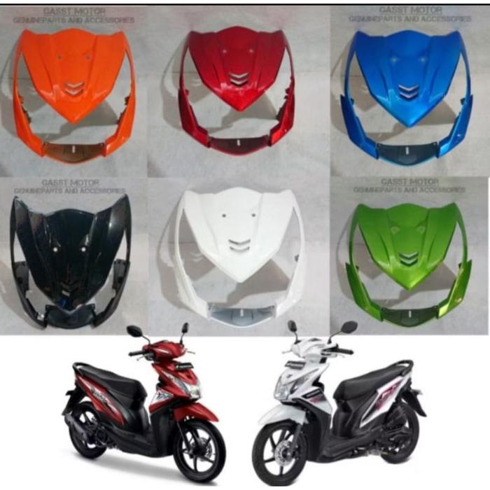 cod - Cover TAMENG front Panel depan Honda Beat Fi Injeksi (K25) 2013-2016 non ori WARNA hitam hijau