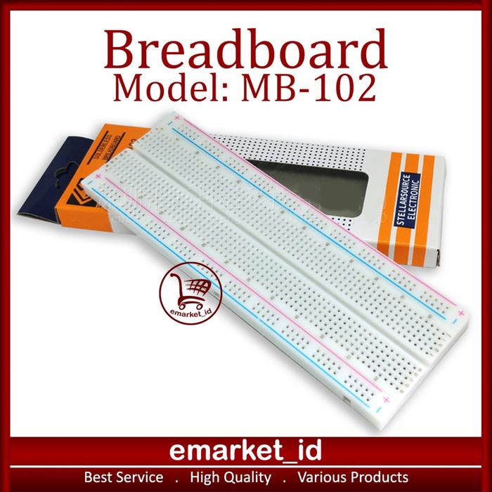 Breadboard MB-102 / Solderless 830 Lubang Point PCB Bread Project Board