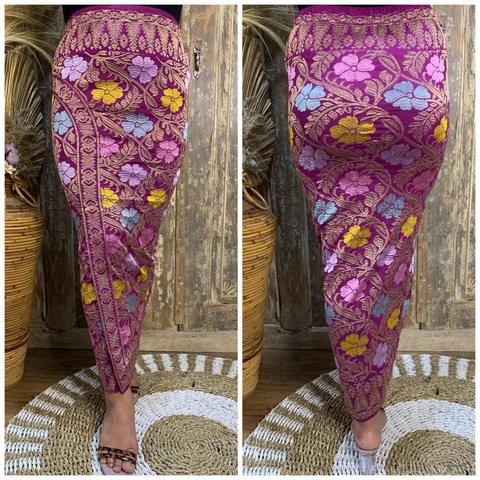 Kamen Jadi Bordir Motif Bunga Vinca by Creative Solution