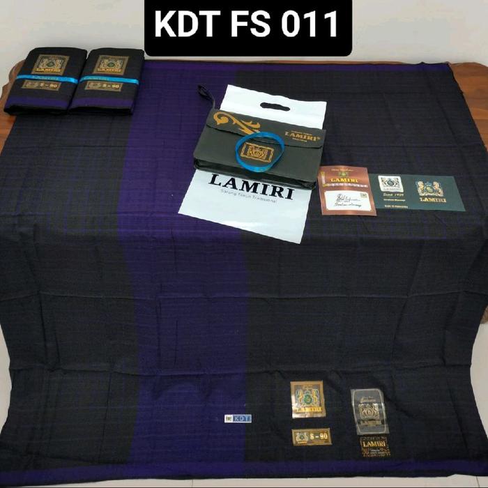Lamiri Sarung KDT FS 022 Motif Jadul Full Sutra Elegan & Berkelas Proses Tenun Premium 125x105 cm