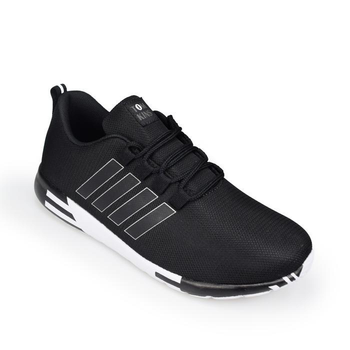 NEW TOMKINS Banshee - Hitam Putih Sepatu Pria Sneakers Olahraga Kasual