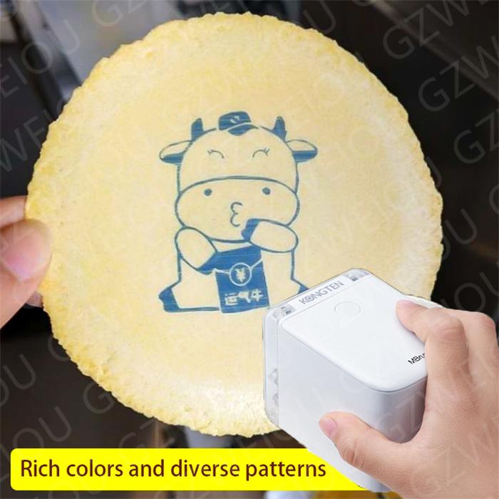 Portable WIFI DIY Label Printer Edible Ink Cake Printer Color Mbrush