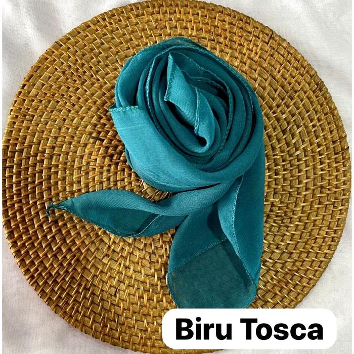Hijab Segiempat Bella Square biru tosca bella square biru tosca