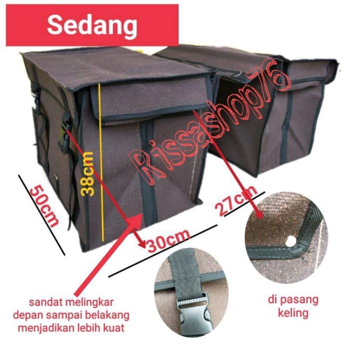 Tas Obrok Motor Kurir Kanvas Terpal Sedang Berkualitas