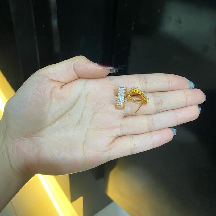 Giwang Padi Jepit Xuping (Gold & Whitegold)