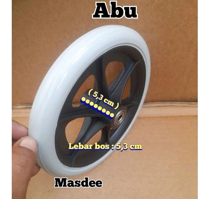 Roda 8 inch roda depan kursi roda, sparepart kursi roda