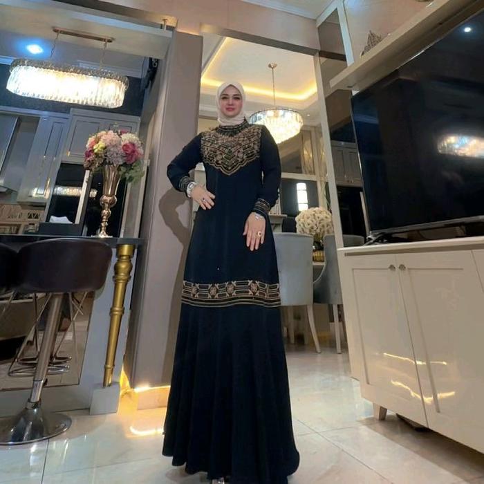 (TANPA HIJAB) Nazwa Abaya Nayara Dress | Model Duyung Elegan