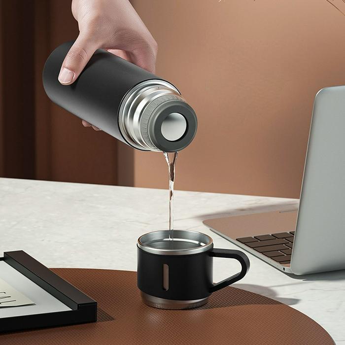 500ml 304 Stainless Steel Thermos With Cups Vacuum Flask Set Vacuum