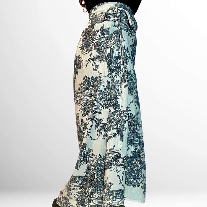 Skirt motif crinkle airflow