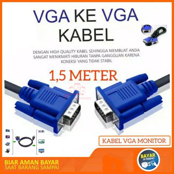 KABEL VGA 1.5M / VGA 1.5 METER / VGA 1.5 M DIGITAL 1.5M VGA CABLE / VGA 1.5 METERS / VGA 1.5 M DIGIT