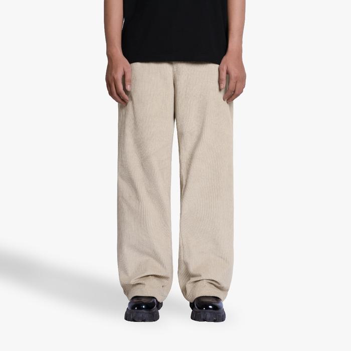 Exhale Apparel Longpant Celana Panjang Corduroy Blank Cream