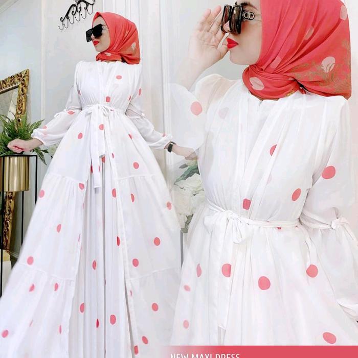 Ready!! Gamis Wolfis Polka Ori100% Shr