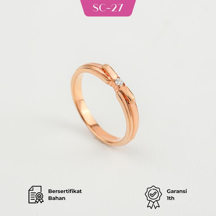 Sovia Jewelry - Cincin Cewek Silver Model SC-27