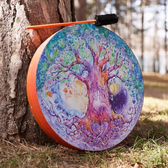 Shaman Drum Love Tree Shamanic Drum Meditation Drum Siberian Drum
