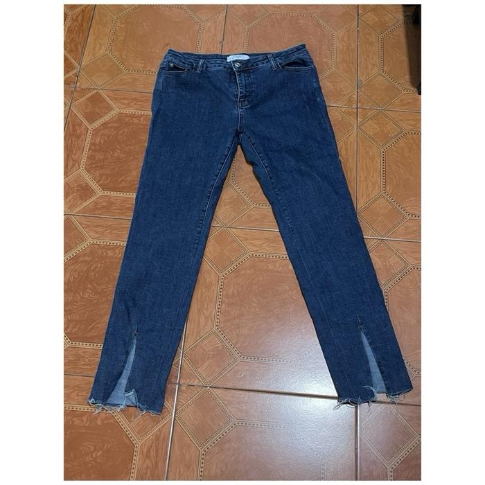 Odiva Jeans celana panjang wanita cewek celana jeans biru celana jeans model biru celana panjang pre