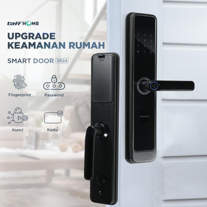 TaffHOME Smart Door Lock Fingerprint Password Card RFID Alarm - XR24