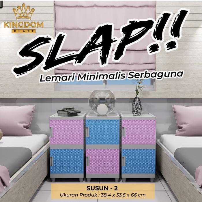 Lemari Plastik Pakaian Serbaguna Minimalis / Lemari Penyimpanan Mainan anak / Rak Buku / Lemari Loke