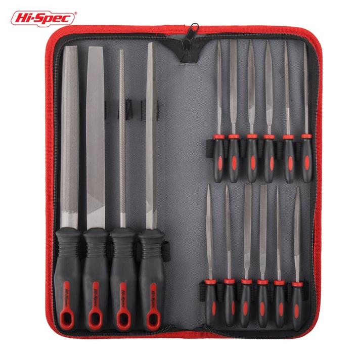 16pcs File Set 200mm 140mm Flat Half Round Round Triangle Files