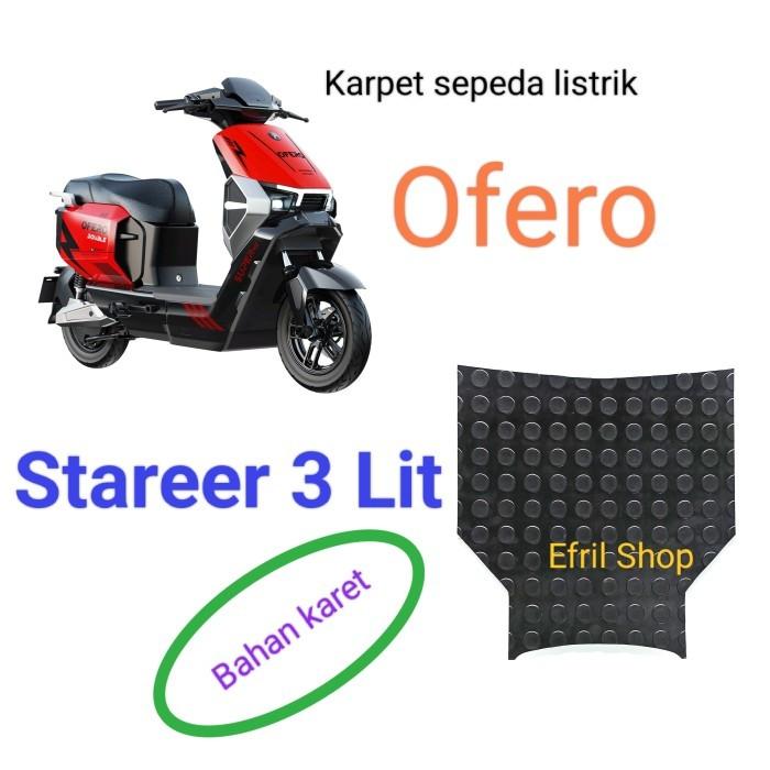 Karpet sepeda listrik Ofero Stareer 3 Lithium BAHAN KARET