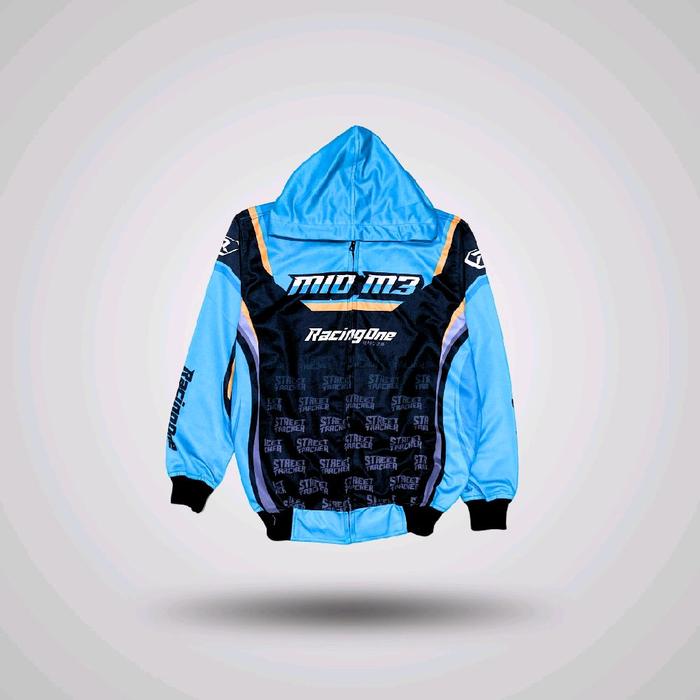 Racing One / Jaket Racing Mio M3 / Desain Full Printing Nyaman Panjang Motor