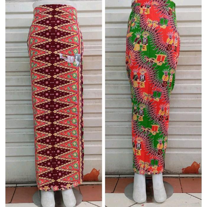 Rok batik Tumpal Ondel2 Cap Cent Motif Ondel2