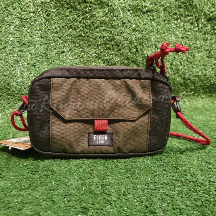 Eiger Scawby Horizontal Phone Case Eiger Tas Selempang Hp Scawby Olive Sarung Hp Smartphone Pouch Sl