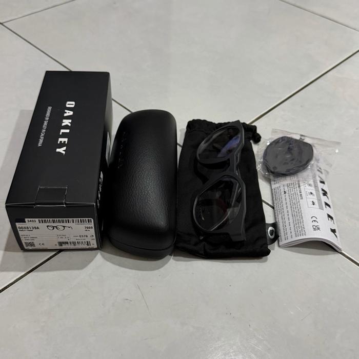 Frame Kacamata Minus Oakley HSTN RX Asian Fit Matte Carbon Original