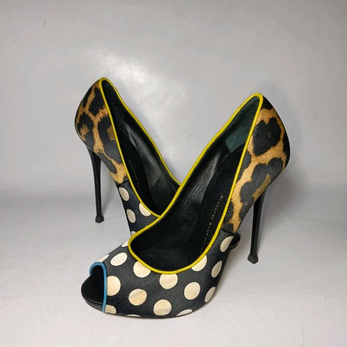 Giuseppe Zanotti original leather italian heels 38 size woman shoes